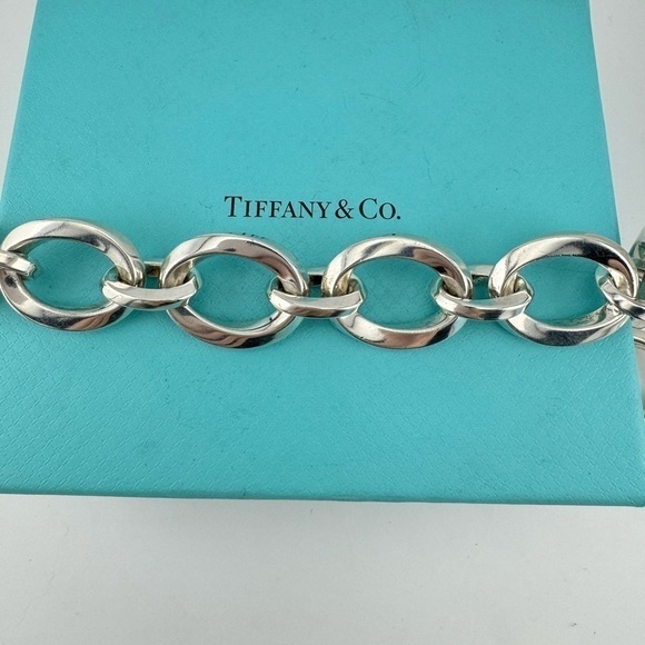 Vtg. Tiffany & Co. Twisted Twist Link Statement Necklace Sterling Silver (HEAVY) - Picture 3 of 7